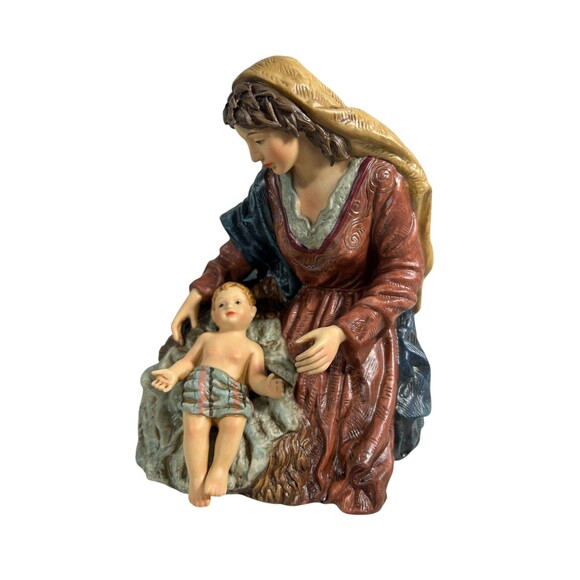 Vintage Grandeur Noel Nativity Set Replacement Piece O’Well Figurine Mary & Baby - Picture 14 of 16
